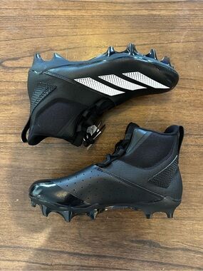 adidas Adizero Chaos Football Cleats Black White Men’s 9 NWOT No Box